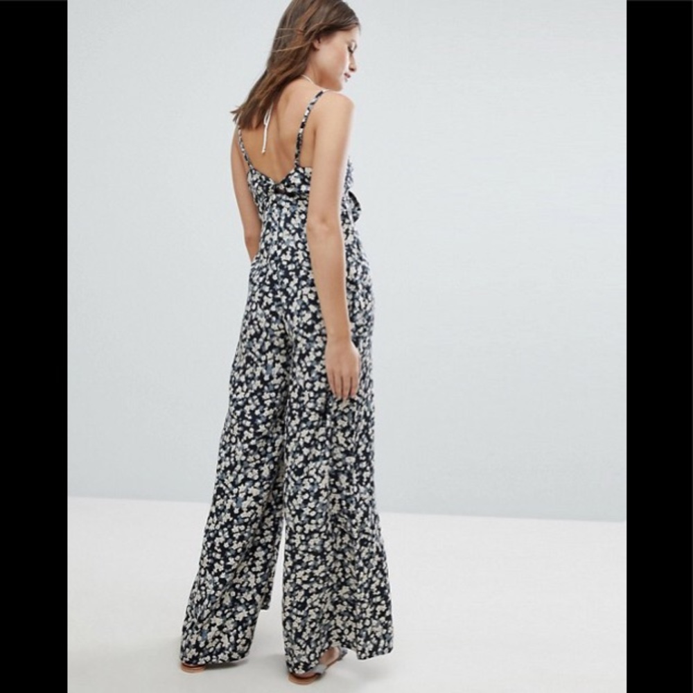 Billabong Floral Beach Jumpsuit